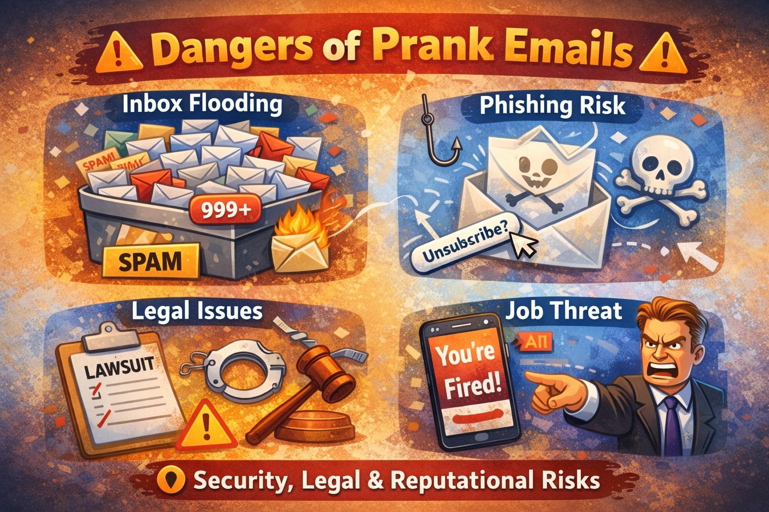 Problems and Risks with Prank newsletters